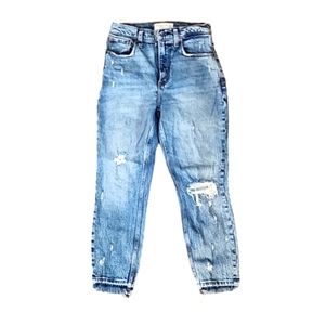 Abercrombie & Fitch The Mom High-Rise vintage stone washed jeans size 2